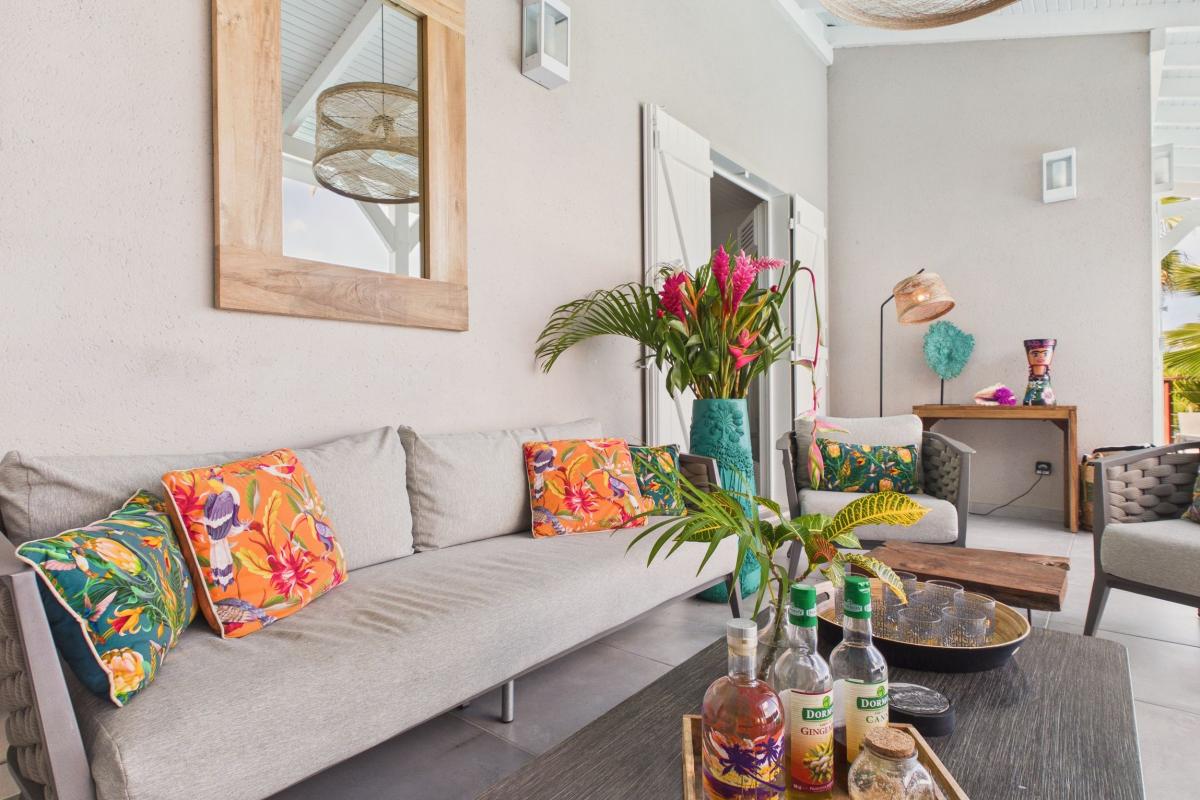 Location villa 10 personnes 5 chambres Martinique  - salon exterieur